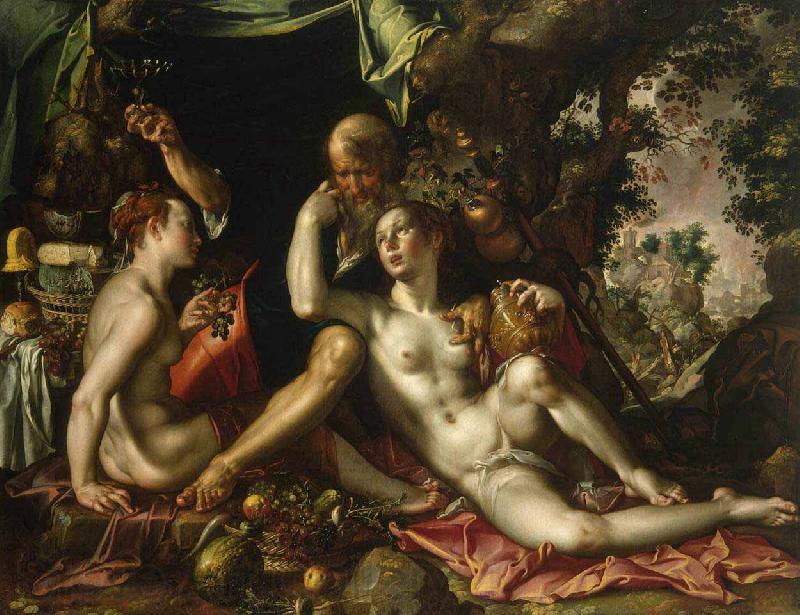 Joachim Wtewael Lot and his Daughters Spain oil painting art